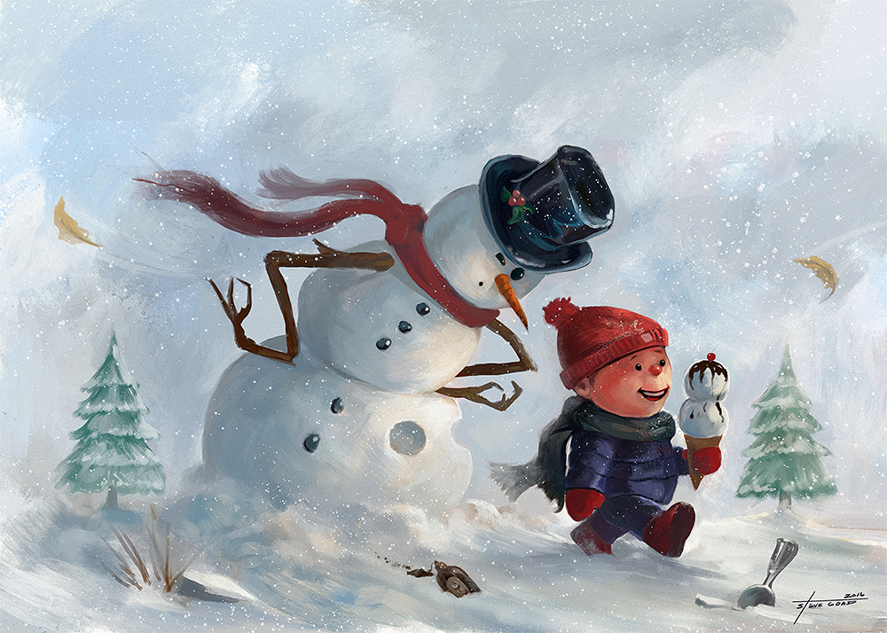 1000x714 Let It Snow By Stevegoad - Let It Snow Painting