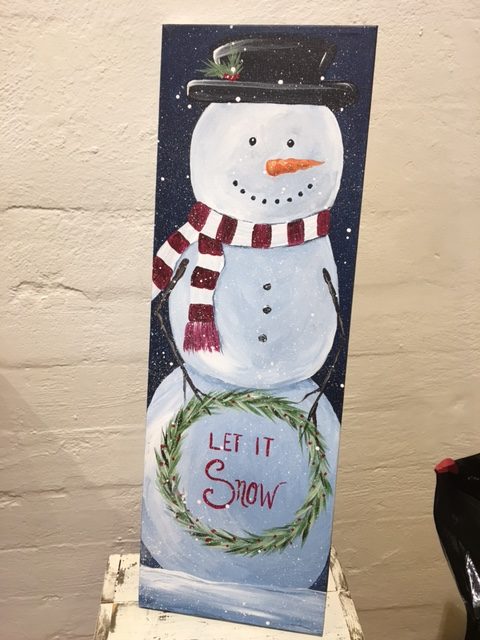 480x640 Let It Snow Snowman Painting On Canvas - Let It Snow Painting