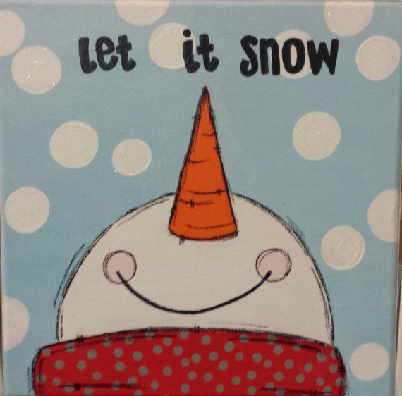 570x562 Pin By Fussi On Waiting For Christmas . - Let It Snow Painting