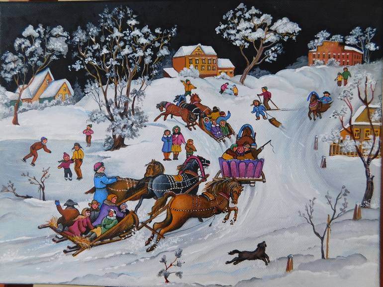 770x578 Saatchi Art Let It Snow - Let It Snow Painting