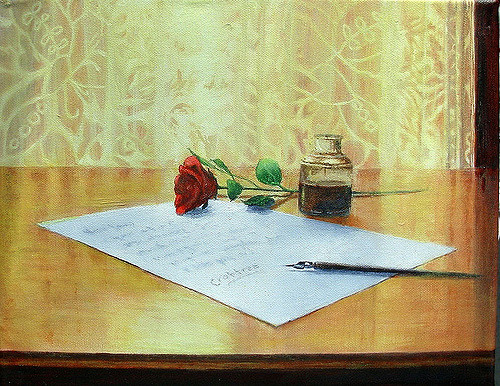 500x386 The Letter An Acrylic Painting A Print Of This Painting - Letter A Painting