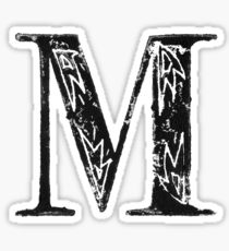 210x230 Letter M Painting Amp Mixed Media Stickers Redbubble - Letter M Painting