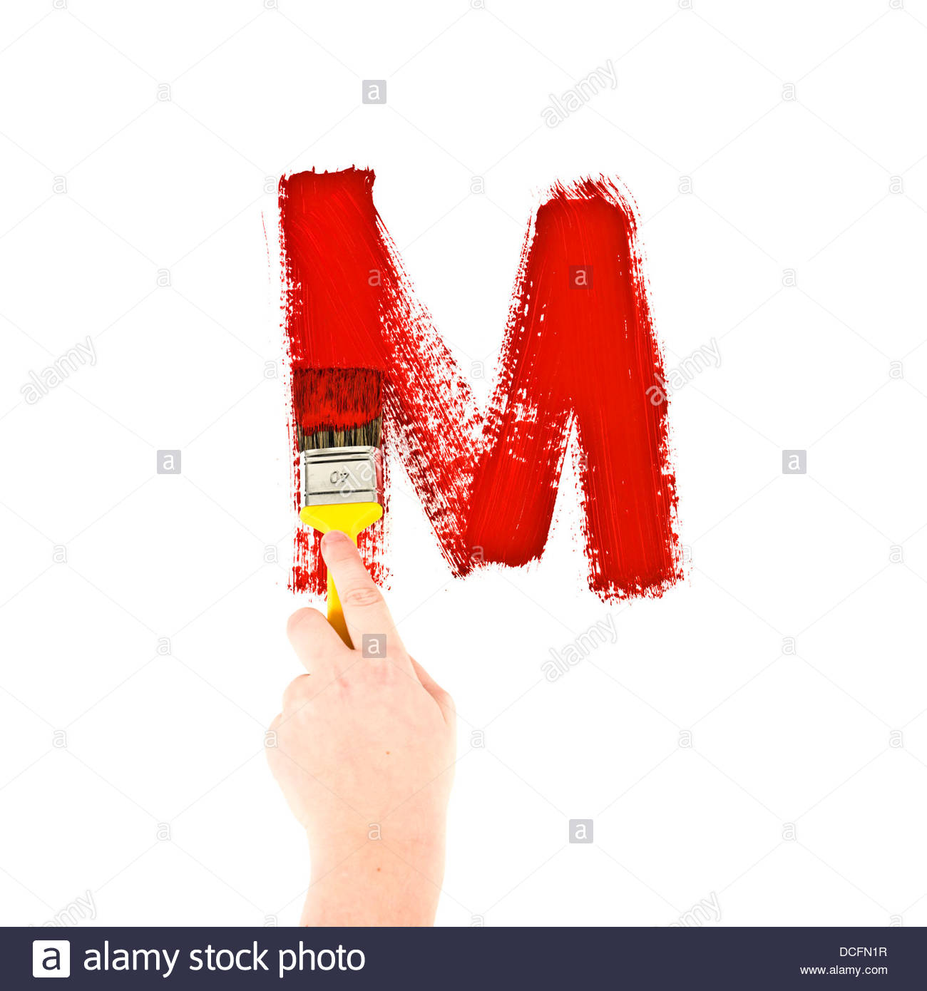1300x1390 Painting Letter M Stock Photo 59352771 - Letter M Painting