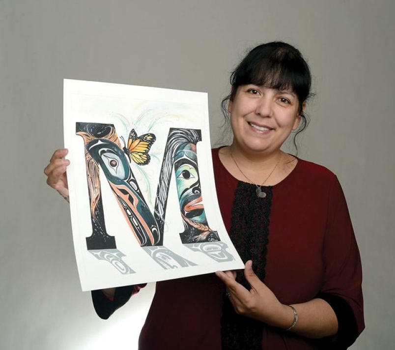 804x712 Family, Heritage Inform The Letter M - Letter M Painting