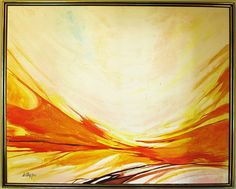 236x189 Mid Century Modern Oil Painting 1970's Pop Art Infinity Swirl - Letterman Art Painting