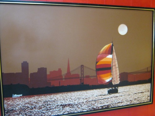 500x375 San Francisco Artwork By Letterman Casa Victoria Vintage - Letterman Art Painting