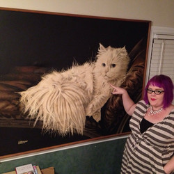 250x250 Letterman Cat Paintings - Letterman Artist Painting