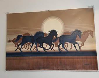 340x270 Original Horse Art Etsy - Letterman Artist Painting