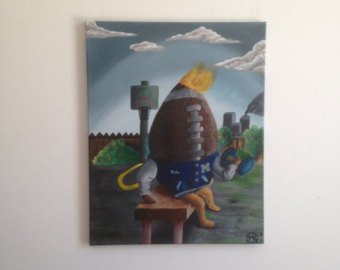 340x270 Letterman Painting Etsy - Letterman Oil Painting