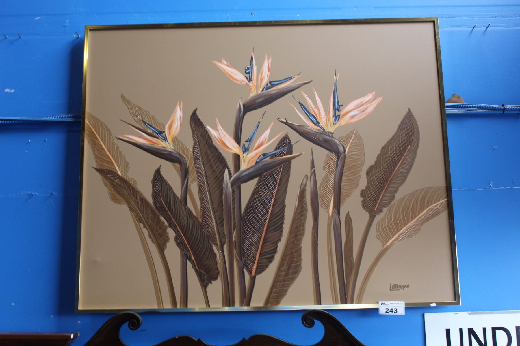 1800x1200 Framed Oil Painting, Signed Letterman - Letterman Oil Painting