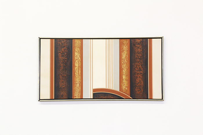 700x467 Vintage Abstract Geometric Painting By Letterman Vintage Supply - Letterman Painting