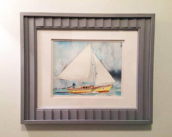 340x270 Large Boat Art Etsy - Letterman Painting Sailboat