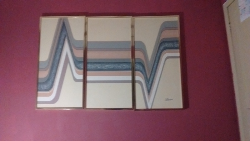 800x450 Vintage Geometric Triarch 3 Peice Letterman Painting Value - Letterman Painting Value