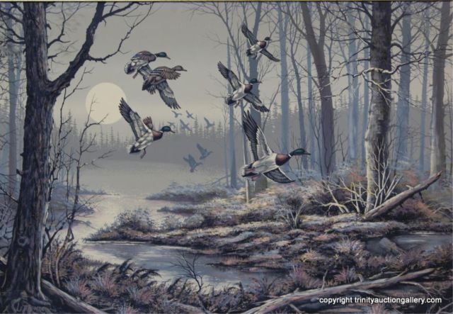 640x443 Large Painting Ducks - Letterman Painting Value