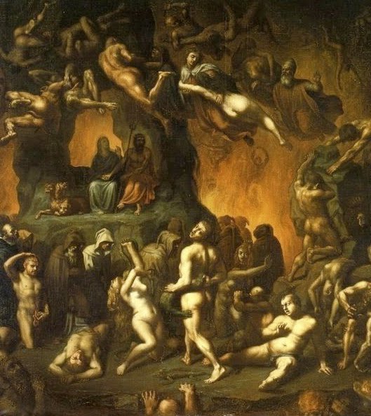 529x594 Vagabond Scholar The Five Circles Of Conservative Hell - Levels Of Hell Painting