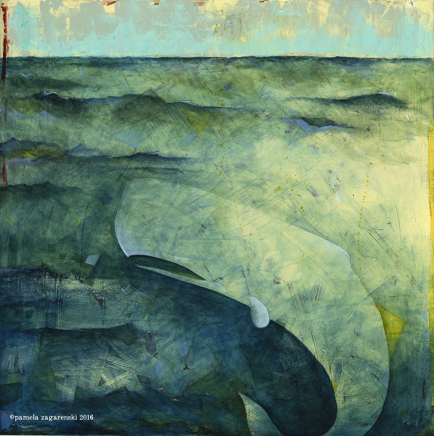 1400x1407 Illustration Sacredbee - Leviathan Painting