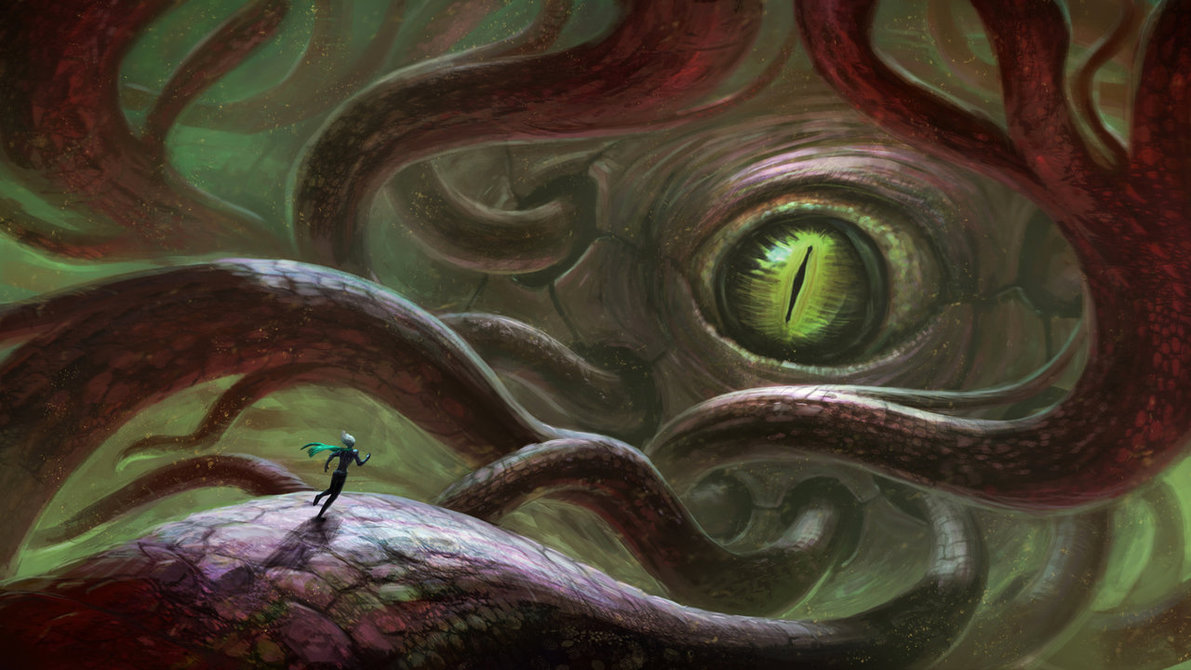 1191x670 Sleeping Leviathan By Ellixus - Leviathan Painting