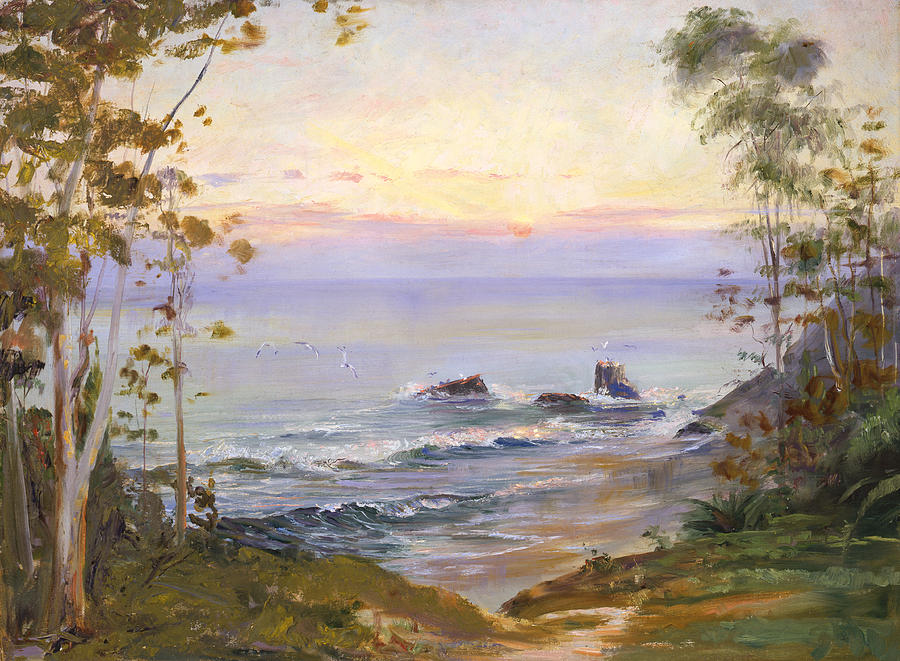 900x661 Eucalyptus By The Sea Painting By Lewis A Ramsey - Lewis Painting