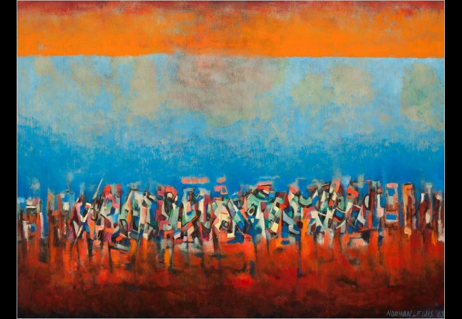 940x650 Procession The Art Of Norman Lewis Pafa - Lewis Painting