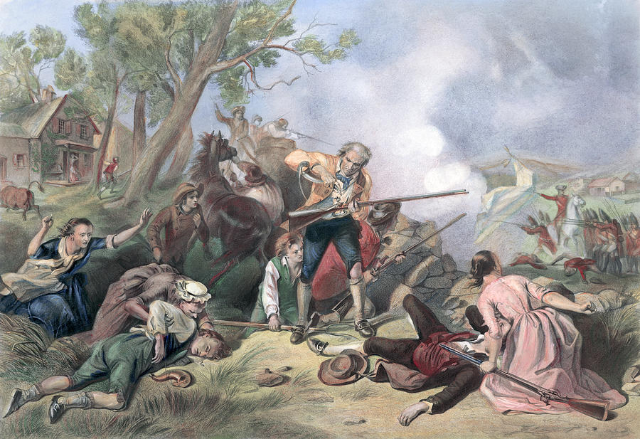 900x617 Concordlexington, 1775 Photograph By Granger - Lexington And Concord Painting