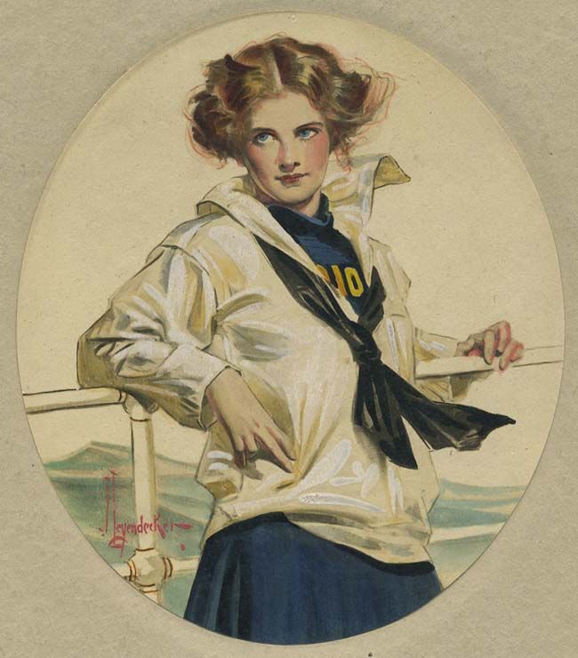 650x740 J.c. Leyendecker, Original Oil Painting, Illustration Art - Leyendecker Painting