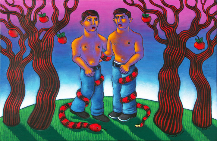 720x468 Jesus In Love Blog Queer Creation In Art Who Says God Didn'T - Lgbt Painting