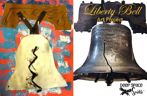 588x386 Liberty Bell Art Project Deep Space Sparkle - Liberty Bell Painting