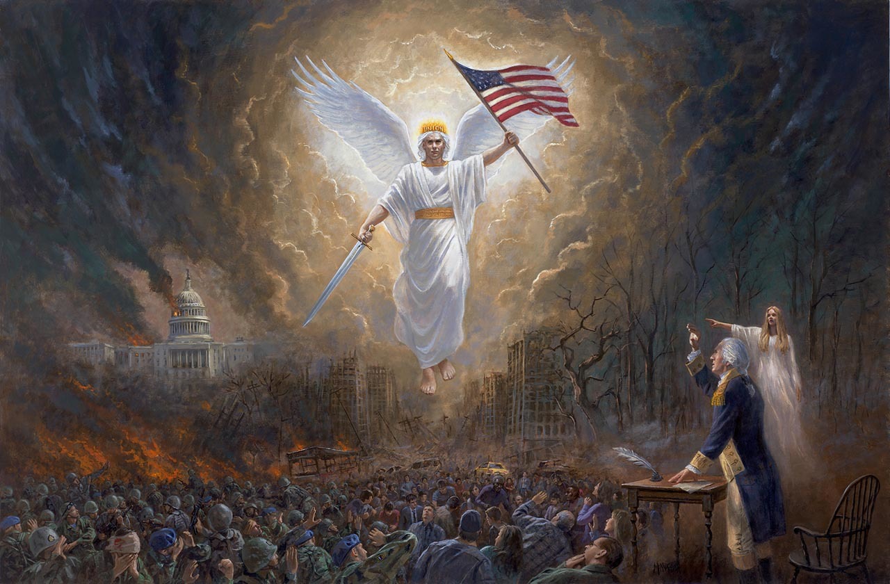 1280x840 Angel Of Liberty - Liberty Painting