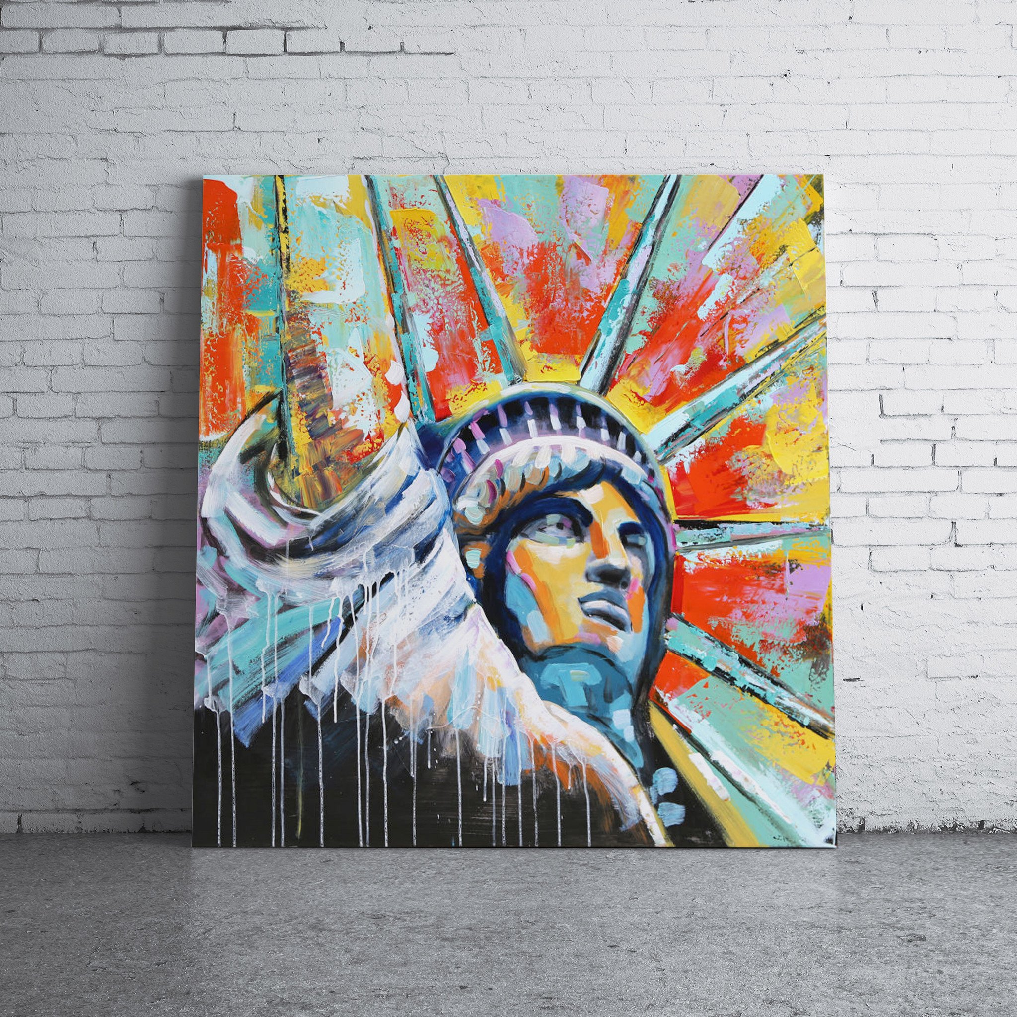 2048x2048 Statue Of Liberty Painting - Liberty Painting