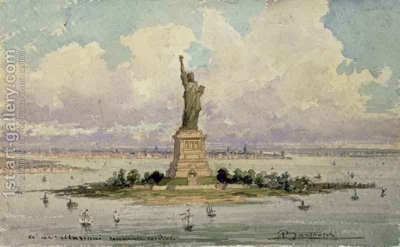 800x495 The Statue Of Liberty Frederic Auguste Bartholdi Reproduction - Liberty Painting