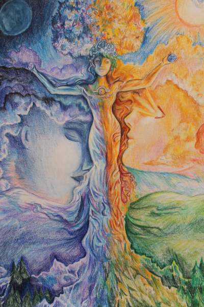 400x600 Night And Day Teen Ink - Libra Painting