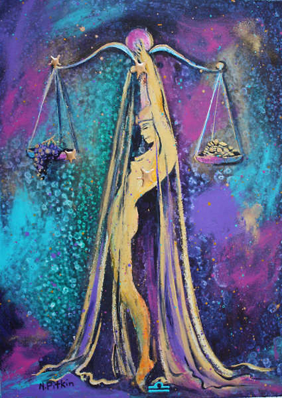 Libra Painting at PaintingValley.com | Explore collection of Libra Painting