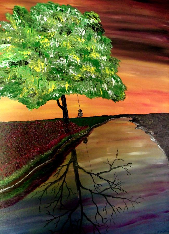 649x900 Life And Death Painting By Mark Moore - Life And Death Painting