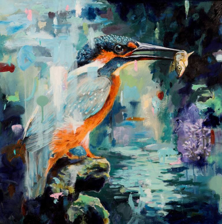 770x777 Saatchi Art Life And Death On Batiscan River Painting By Serge Dery - Life And Death Painting