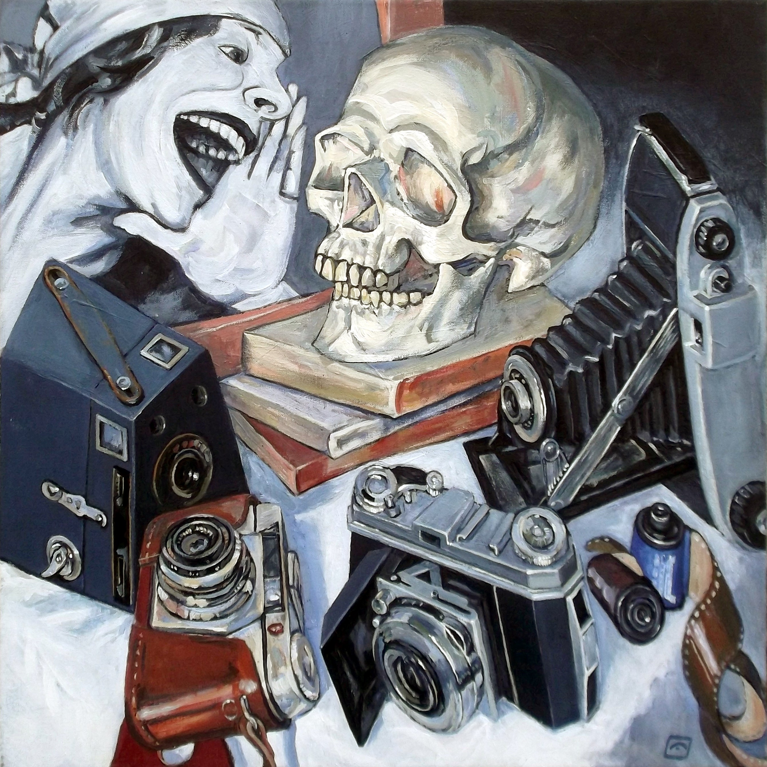 2680x2680 Still Life The Death Of Painting Ii Andy Dobbie Art - Life And Death Painting