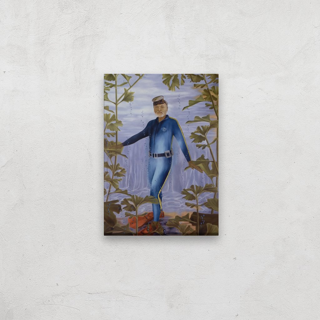 1024x1024 Steve Zissou Canvas Life Aquatic With Steve Zissou - Life Aquatic Painting