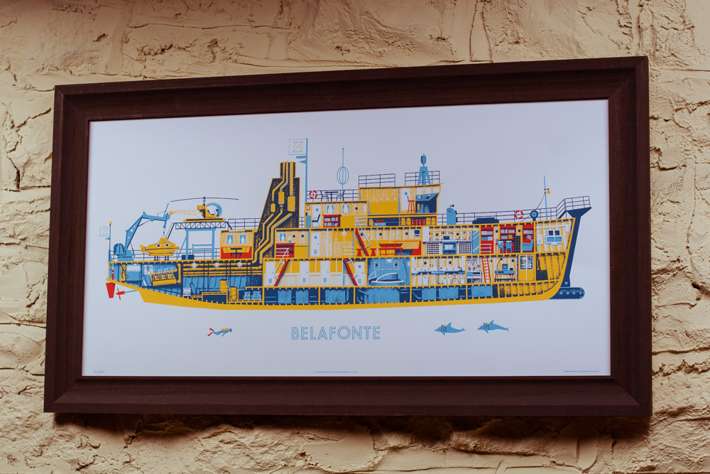 1000x667 The Belafonte Poster The Coolector - Life Aquatic Painting