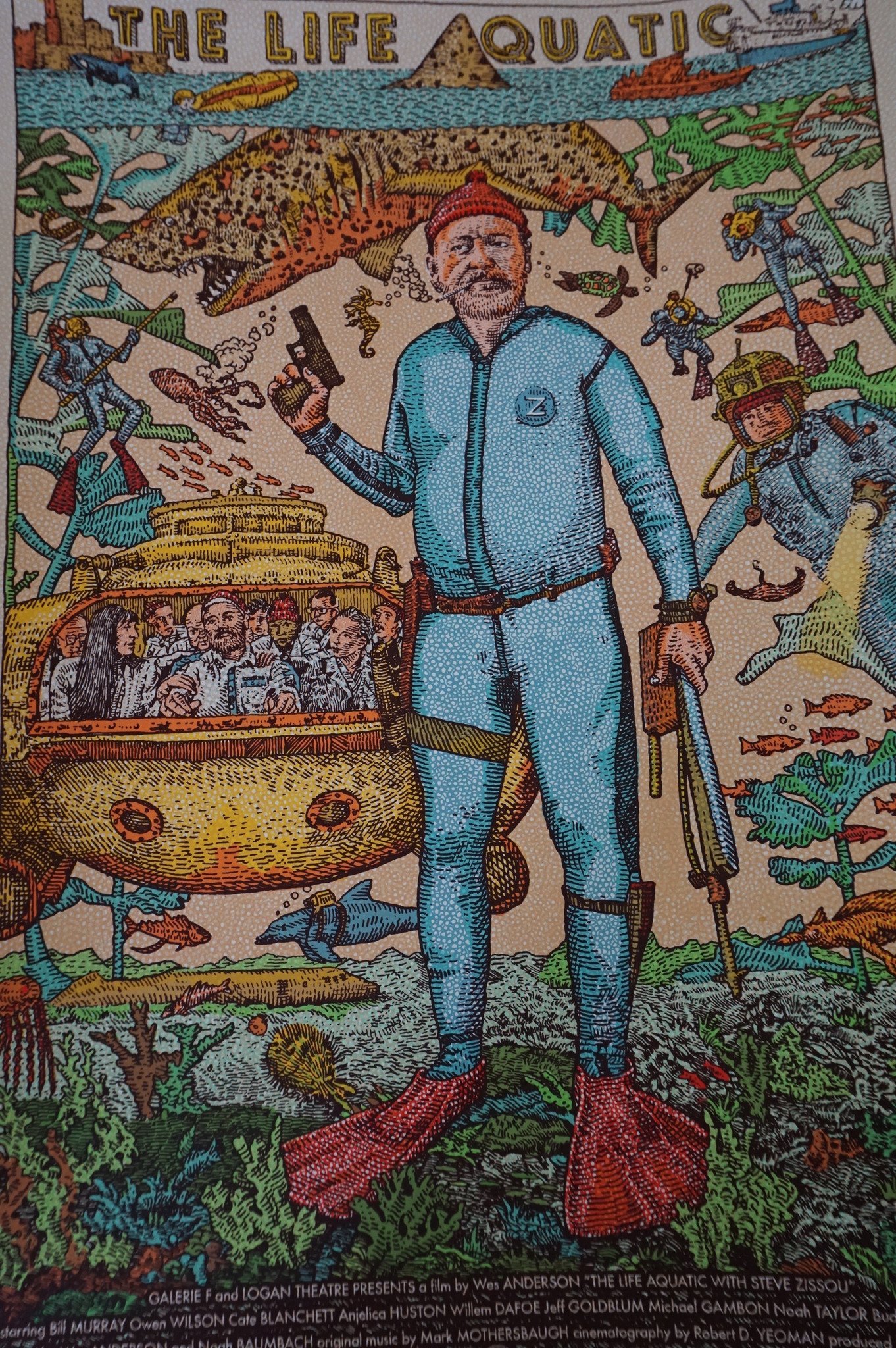 1362x2048 The Life Aquatic - Life Aquatic Painting