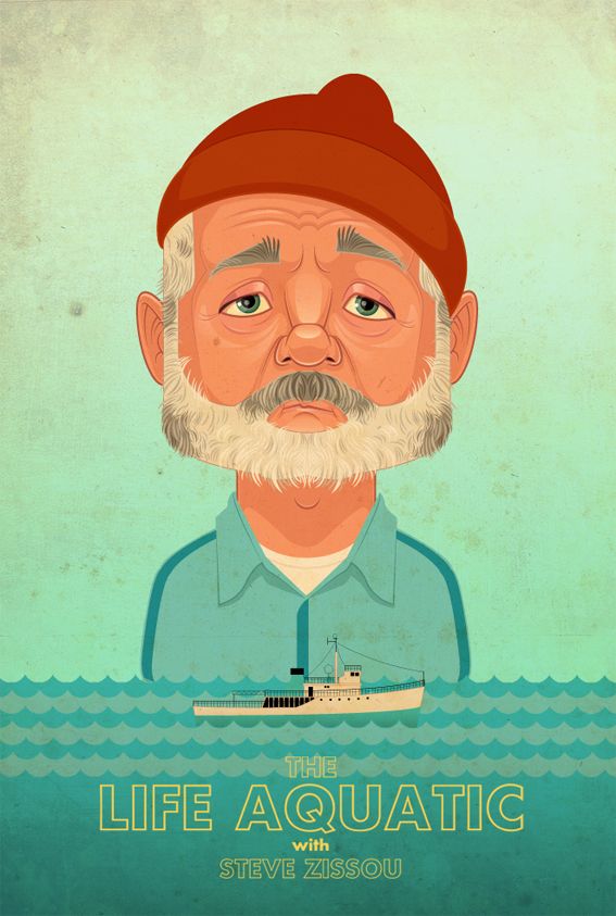 567x843 The Life Aquatic By ~jamesgilleard - Life Aquatic Painting