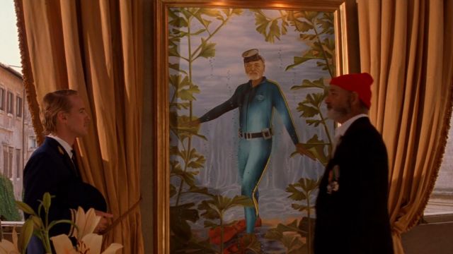 640x360 The Portrait Painting Of Steve Zissou In The Life Aquatic Spotern - Life Aquatic Painting