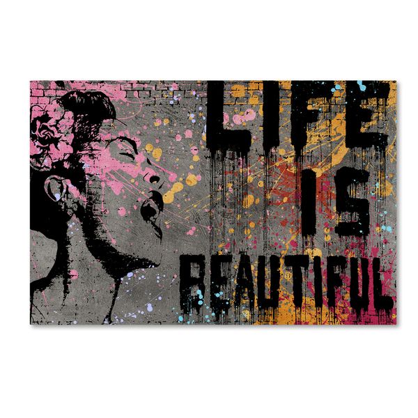600x600 I Really Want Thisbanksy - Life Is Beautiful Painting