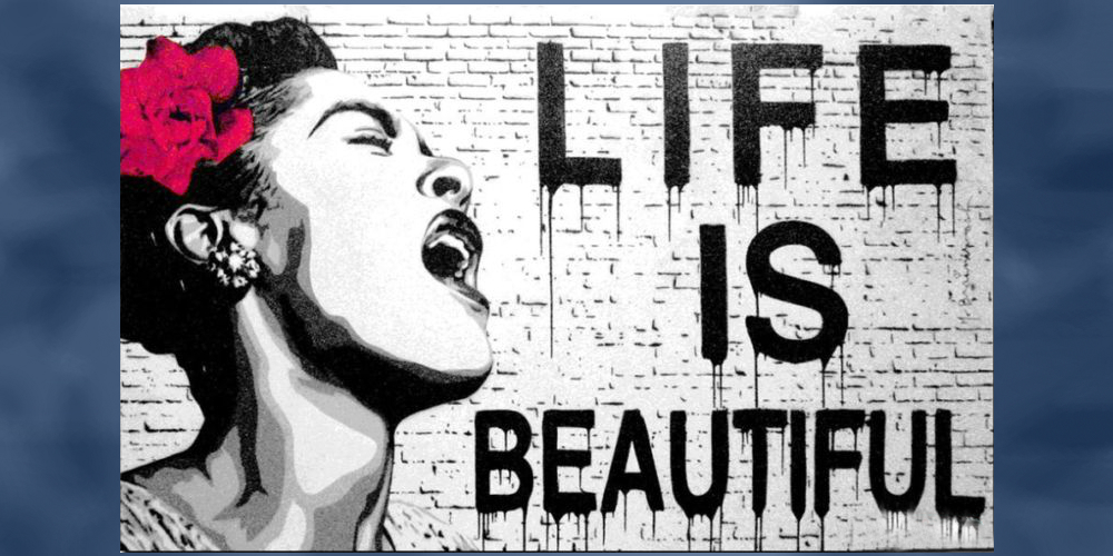 1000x500 Masterpiece Painting Night - Life Is Beautiful Painting