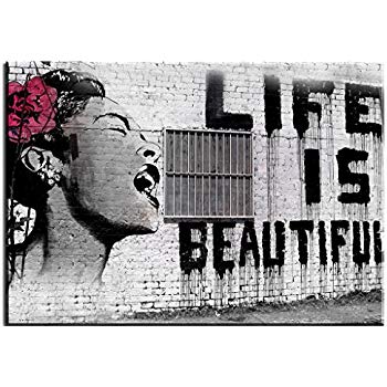 350x350 Canvas Wall Art For Living Room, Piy Home Decor - Life Is Beautiful Painting