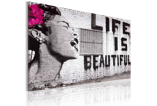 650x440 Canvas Painting Life Is Beautiful - Life Is Beautiful Painting