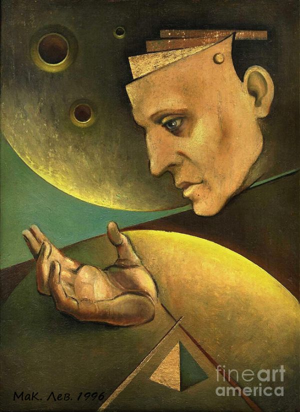 600x824 The Line Of Life. Painting By Elena Makarova Levina - Life Painting