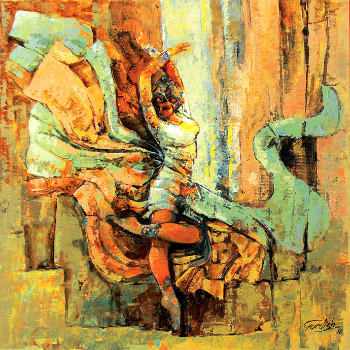 690x690 Hostel Life (The Expression Of Love) By Artist Gurdish Pannu - Life Painting