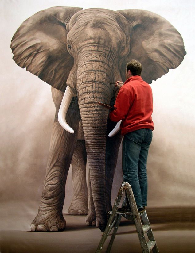 635x825 Incredibly Life Like (And Life Size!) Drawingspaintings - Life Size Painting