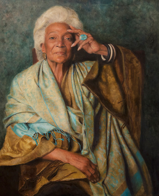 550x675 Star Trek Creating Gorgeous Portaits Of Nichelle Nichols - Life Size Painting