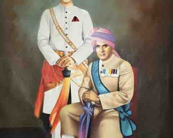 600x480 Father Amp Son Together In Lifesize Canvas Oil Painting Arts - Life Size Painting