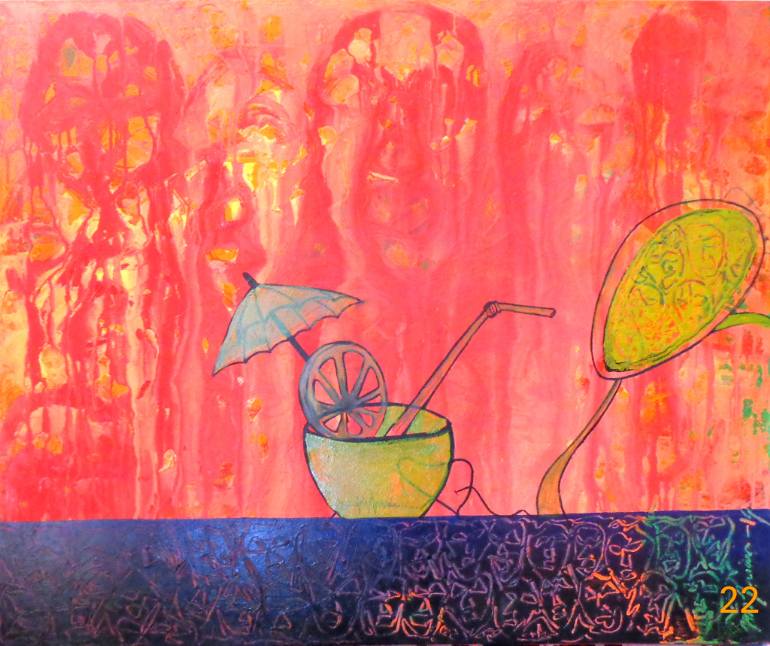 770x646 Saatchi Art Rich Lifestyle Painting By Jino Koruthu Kurian - Lifestyle Painting